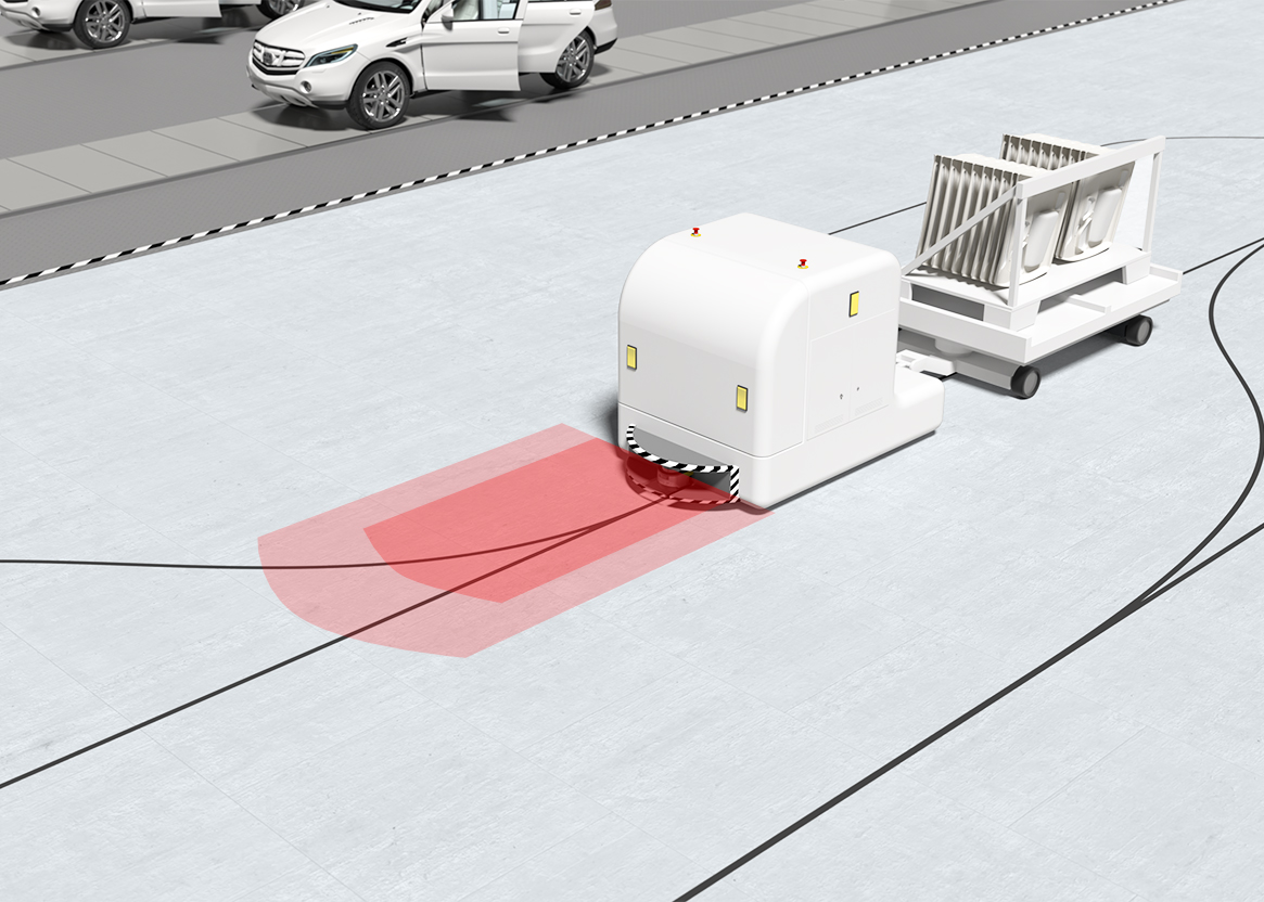 1. Bảo vệ hành trình AGV - RSL 400 safety laser scanner