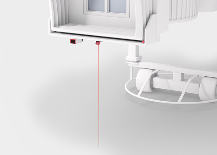 Cảm biến khoảng cách ODS 96 đo chiều cao từ mặt đất để điều chỉnh sàn cầu dẫn hành khách