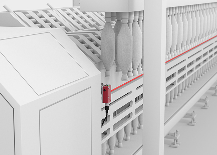 Cảm biến thu phát tầm xa LE LS 46C kiểm tra trạng thái rỗng toàn bộ vị trí ống trên máy simplex