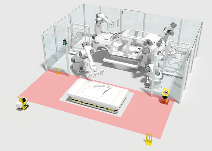 Bảo vệ robot và trạm AGV