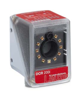 Đầu đọc mã 2D cố định Leuze dạng compact — camera CMOS đọc QR code Data Matrix cho không gian lắp đặt hạn chế