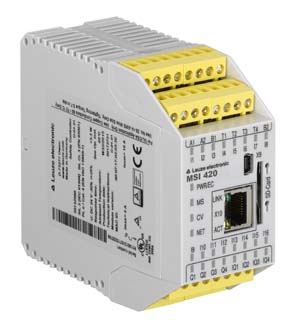 Bộ điều khiển an toàn Leuze MSI 200 — safety relay module đơn giản cho máy đơn lẻ và ứng dụng an toàn cơ bản