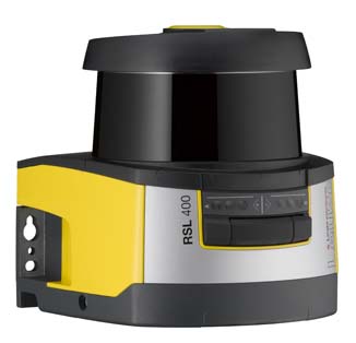 Safety laser scanner Leuze RSL 400 — giám sát vùng bảo vệ 2D đạt PL e SIL 3 cho AGV và robot công nghiệp